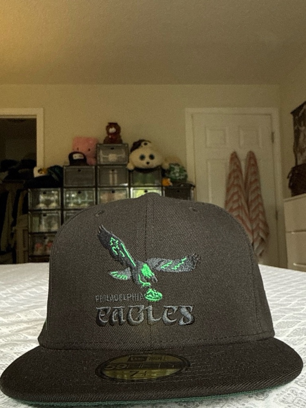 New Era Black & Green Philadelphia Eagles Fitted Hat